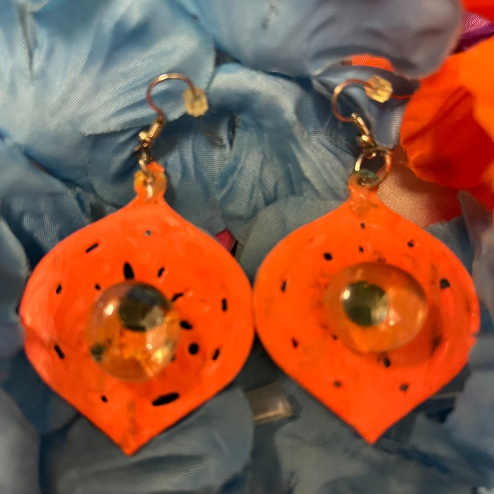 Orange Earrings - image 2